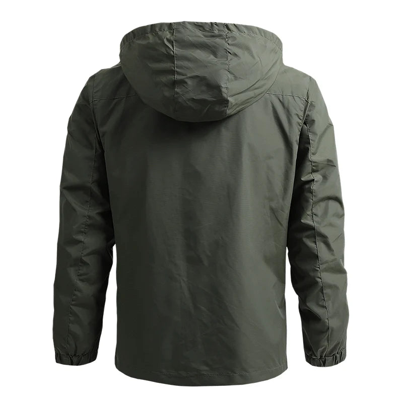 Men's Waterproof Windbreaker Jacket for Winter, Hiking, and Casual Wear