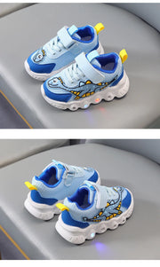 Kids Casual Sneaker Boys Girls Breathable Light-Up Tennis Shoe