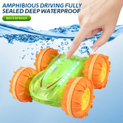 RC Stunt Car 2.4G Multifunctional Multi-Mode Lights Remote Control Amphibious Vehicle Radio Controlled Machine Toys for Kid Gift