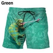 New Hilarious Animal Print Beach Shorts For Men 3D Cute Pet Surf Board Shorts Beachwear Quick Dry Gym Swim Trunks