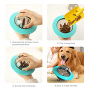 Durable interactive dog toy with treat dispensing for good habits.