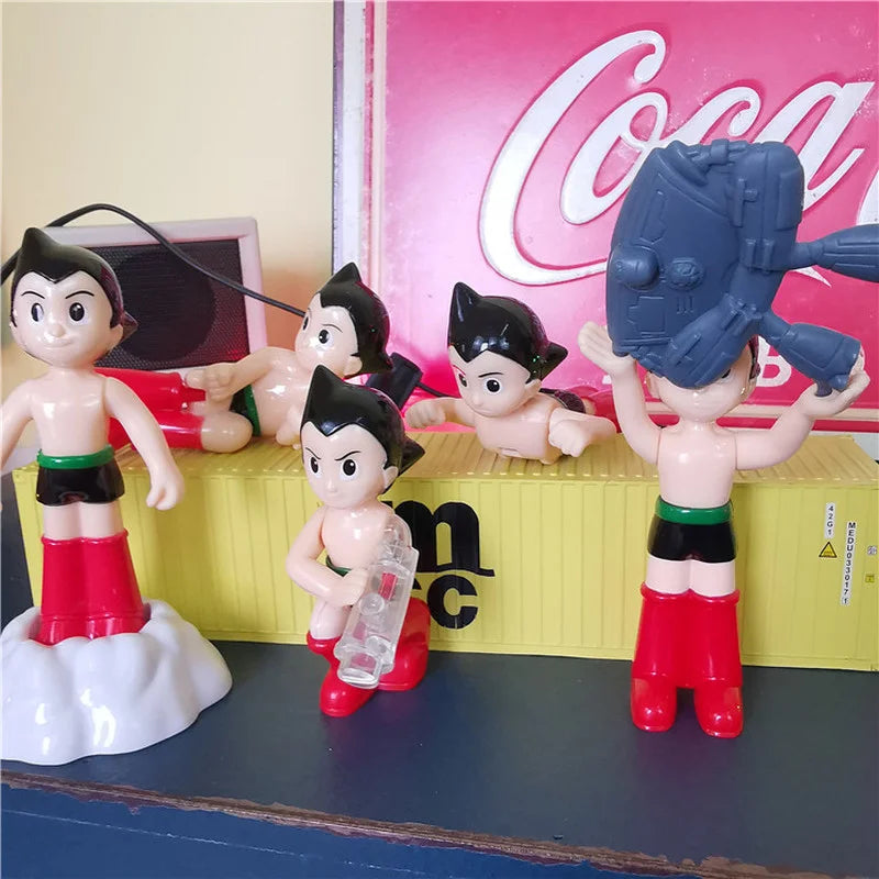 Mighty Atom Astroboy Boy Figurine Anime Kawaii Catapult Shine Doll Action Figure Model Children Present