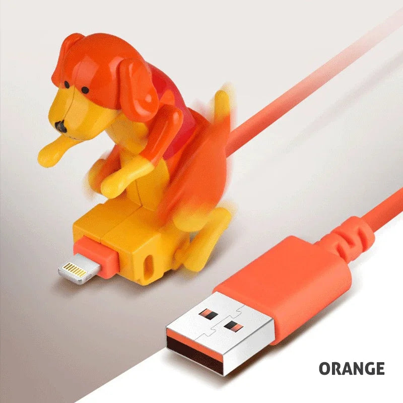 Dog Quick-Charge Cable Cute Micro USB Fast Charging Cable with a 1M Charging Line for Small Smartphones