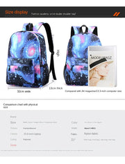 Children's 3-piece school backpack set: shoulder bag and pencil case.