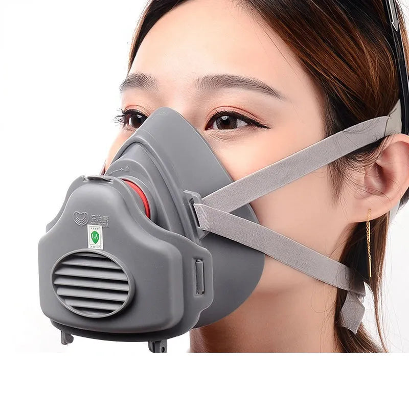 Protective 3700 respirator for industrial painting, dust-proof, and formaldehyde gas mask safety.