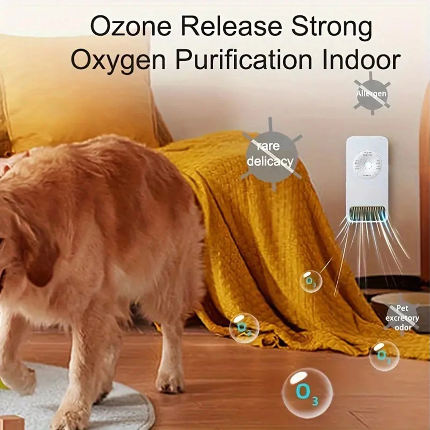 USB Rechargeable Pet Odor Eliminator,Efficient Litter Box Sterilizer, Smart Air Purifier For Multiple Home Scenarios