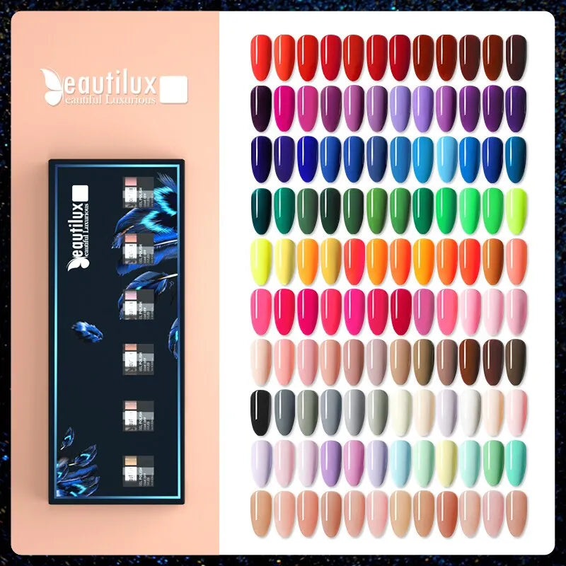 Nail Gel Polish Kit 6pcs/set x10ml Soak Off UV LED Nails Varnish Set