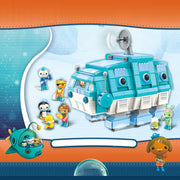 The Octonauts Building Block Anime Figure Barnacles Submarine Boat Educational Game Bricks Toys for Children Compatible Gift