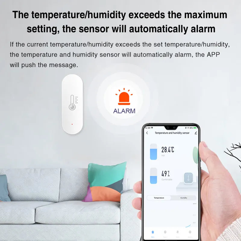 Tuya WiFi sensor for smart home, works with Alexa, Google Home.