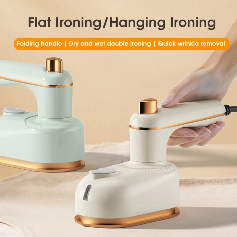 Portable Mini Electric Iron for Wet/Dry T-Shirt Ironing