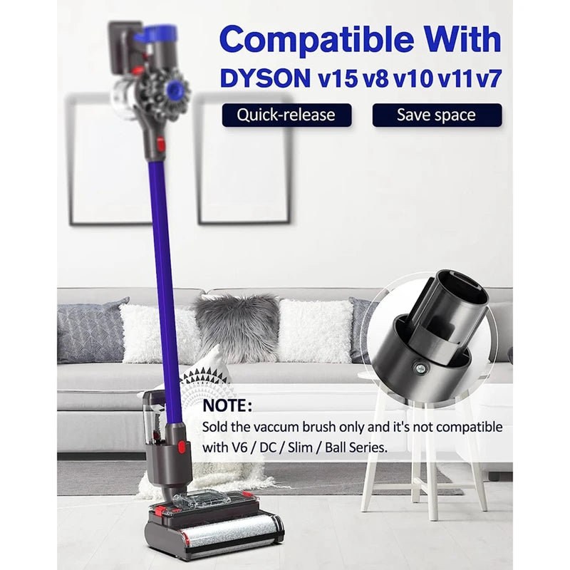 Electric Wet Dry Mopping Head Vacuum Cleaner, Automatic Cleaning Roller Brush For Hard Floor