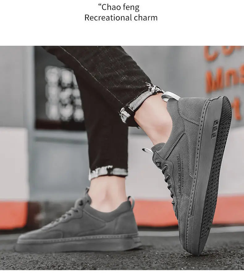 Vulcanized Sneakers For Men Trend Casual Leather Shoes Tenis Luxury Trainer Race Korean Mens Walking Running Jogging Shoes