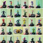 World Celebrates Marvel DC Spiderman Board Game Collect Figure Toy Superhero Collection