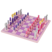 Travel Chess Set With Chess Board Educational Toys For Kids And Adults Pink