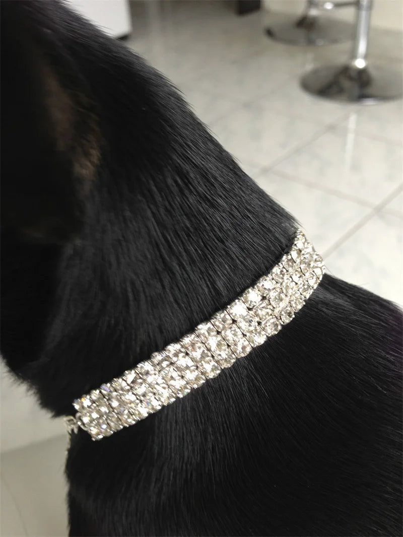 Rhinestone Crystal Dog Collar Necklace