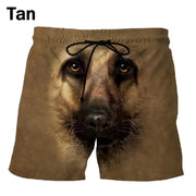 New Hilarious Animal Print Beach Shorts For Men 3D Cute Pet Surf Board Shorts Beachwear Quick Dry Gym Swim Trunks