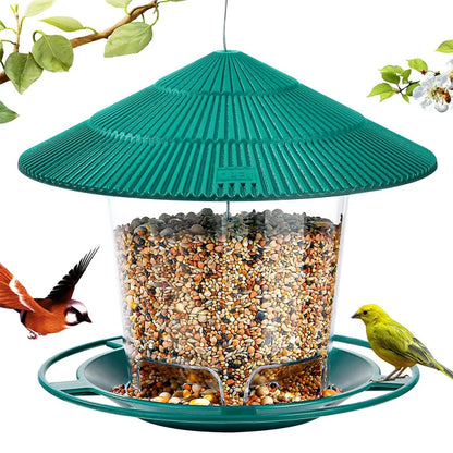 Bird Feeders Outdoor Hanging Pet Food Dispenser Wild Bird Seed Feeding Tool Waterproof Garden Paddock Decor Pet Tableware Items