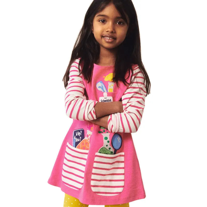 Christmas Dresses for Kids - Long sleeve  for autumn-winter costumes."