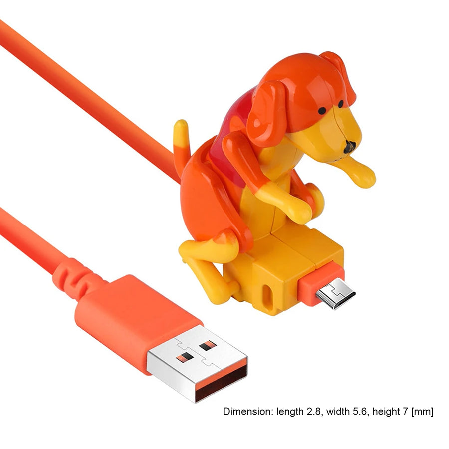 Dog USB Data Cable Portable Cute Dog Smartphone Charger Line Accessory Cute Fast Charging Power for Apple Android Cell Phone