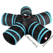 Cat Tunnel Toy for Cats and Small Pets: Durable and Foldable with Crinkle Toy.