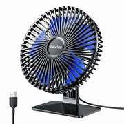 Desk Fan Portable USB Fan 90° Adjustable Cooling Fan, Mute 4 Speed Adjustment Ultra Quiet, Suitable For Home Desk Office