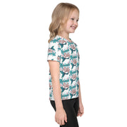 Kids crew neck all over mermaid print t-shirt