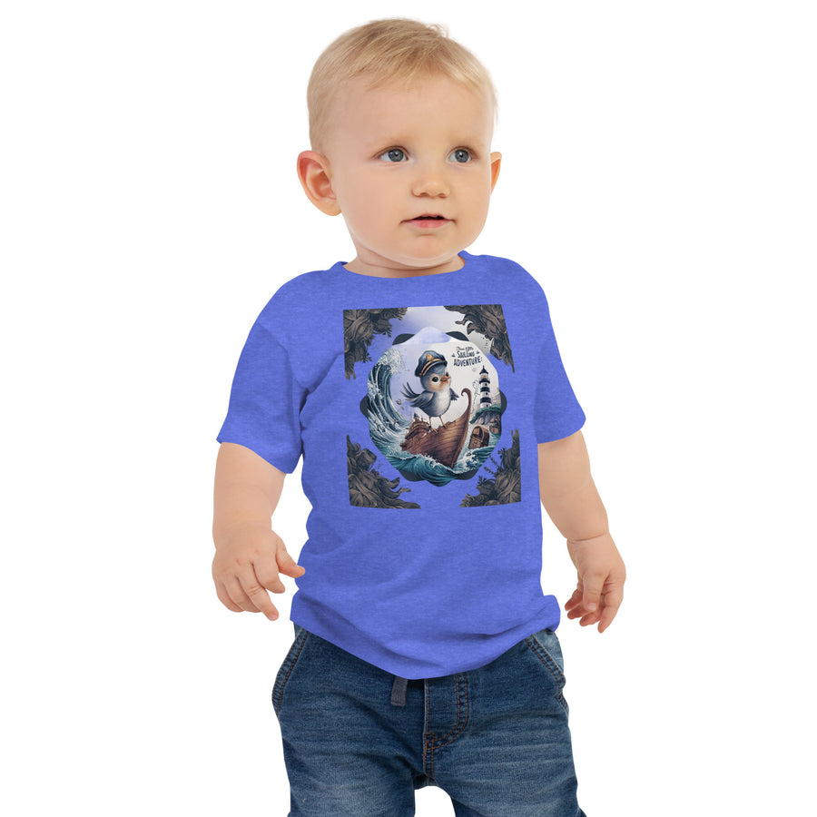 Baby Jersey Short Sleeve Chest Print Tee