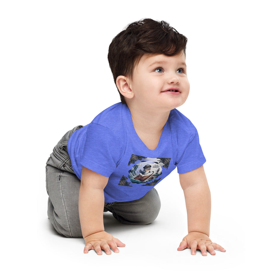 Baby Jersey Short Sleeve Chest Print Tee