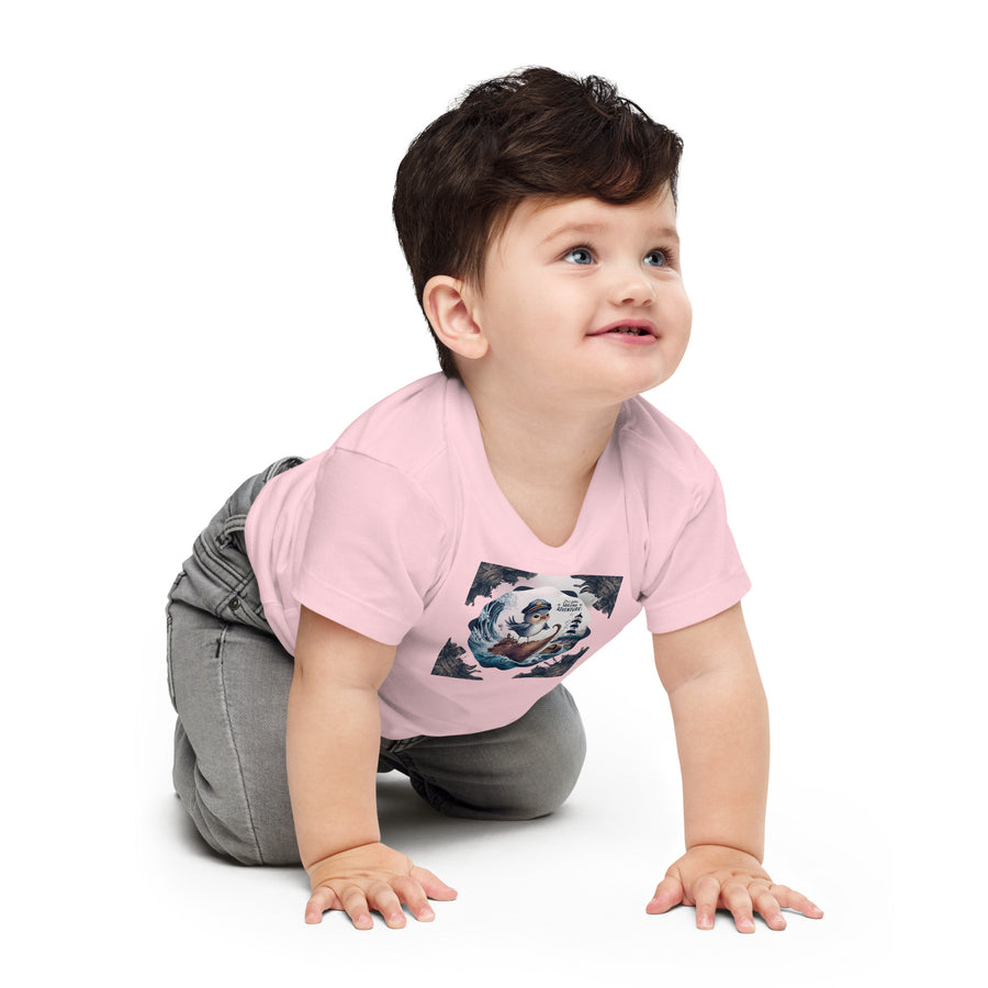 Baby Jersey Short Sleeve Chest Print Tee