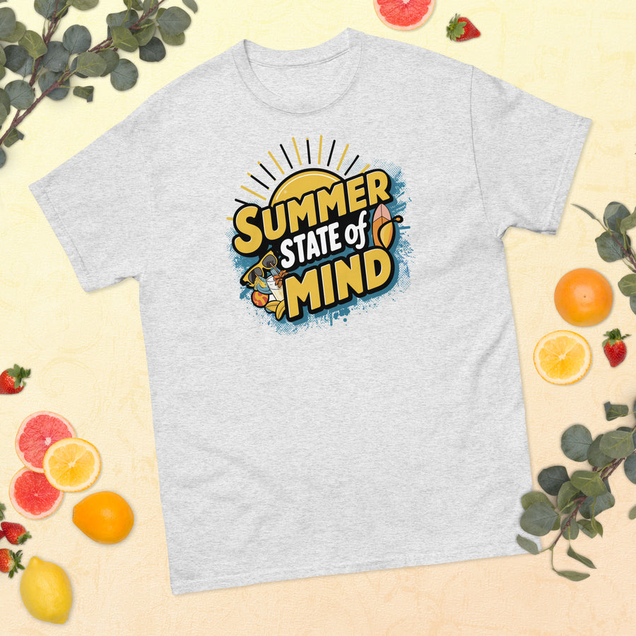 Men's Summer State of Mind Printed  Classic T-Shirt