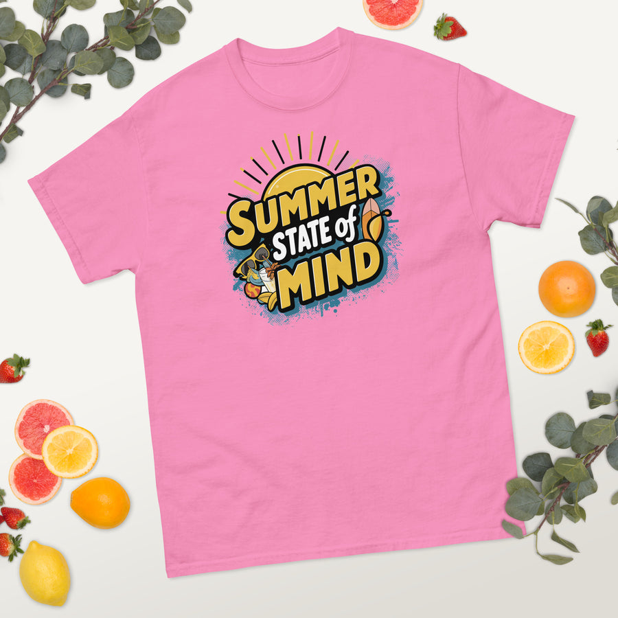 Men's Summer State of Mind Printed  Classic T-Shirt