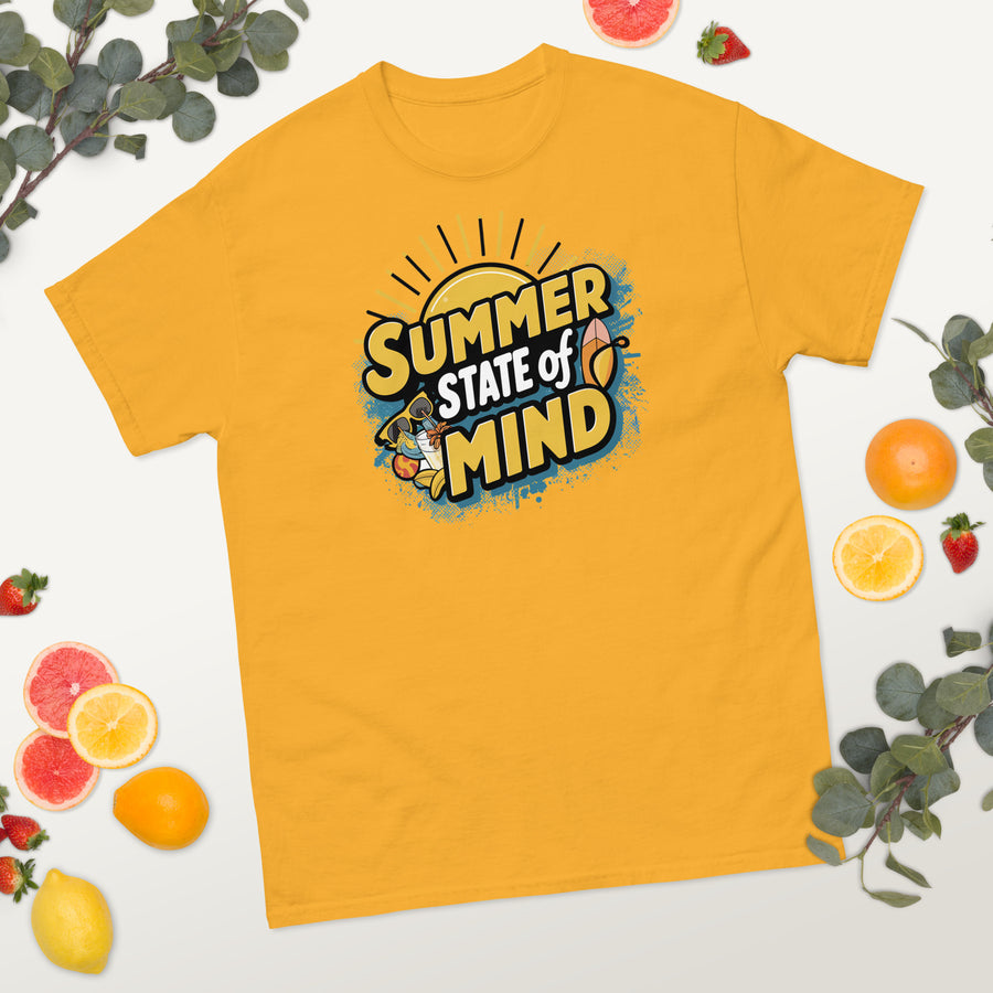 Men's Summer State of Mind Printed  Classic T-Shirt