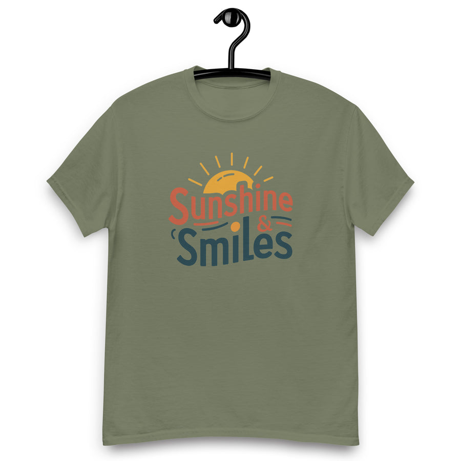 Men's Sunshine & Smiles Printed classic Tee