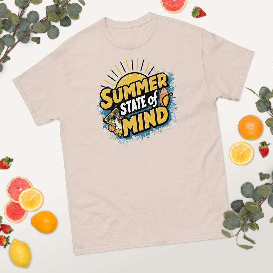 Men's Summer State of Mind Printed  Classic T-Shirt