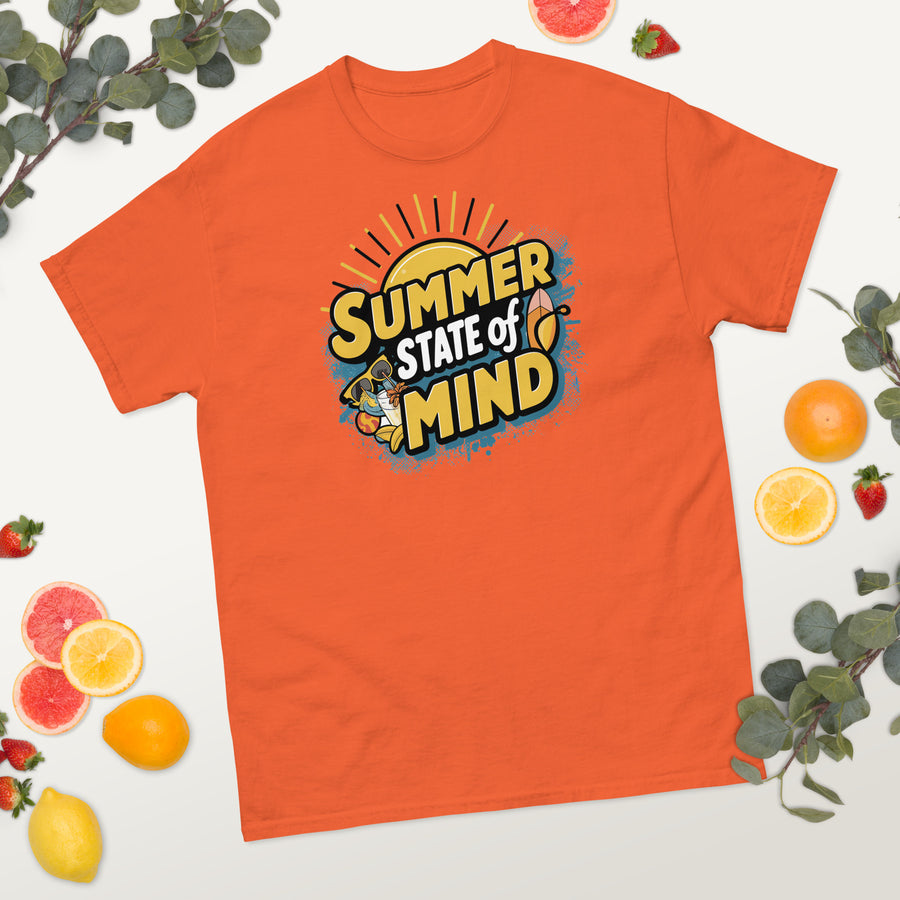 Men's Summer State of Mind Printed  Classic T-Shirt