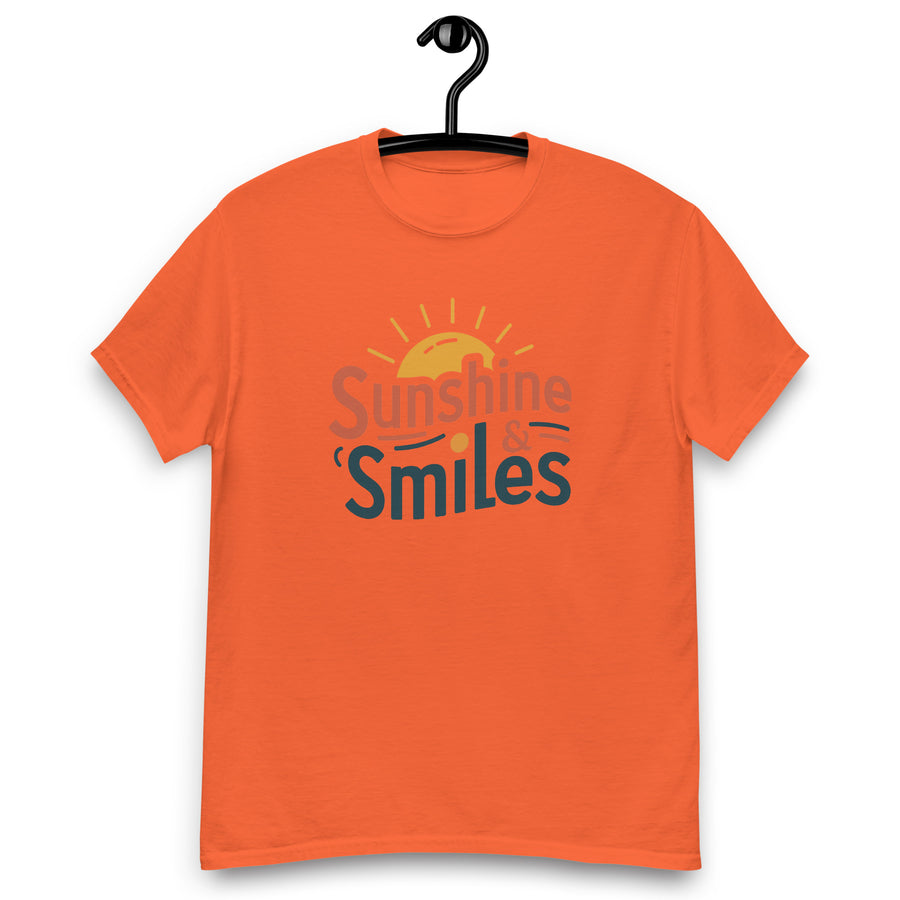 Men's Sunshine & Smiles Printed classic Tee