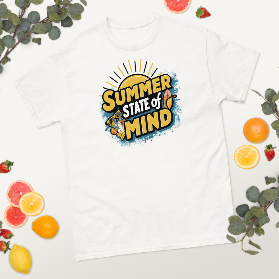 Men's Summer State of Mind Printed  Classic T-Shirt