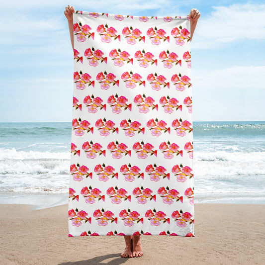Floral Desing Beach Towel