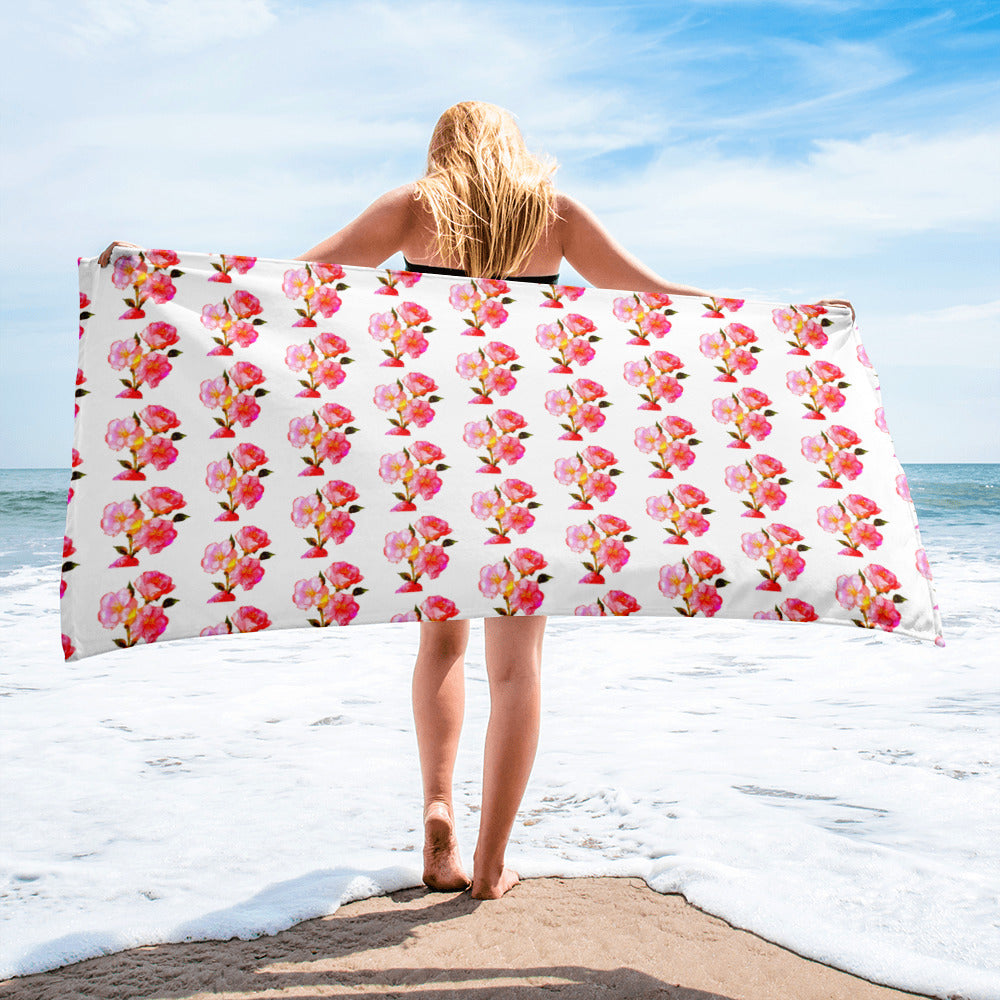 Floral Desing Beach Towel