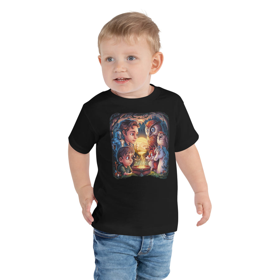 Toddler Short Sleeve Crew Neck Printed Tee