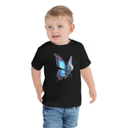 Toddler Short Sleeve Robot Butterfly Printed Tee