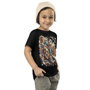 Toddler Animals Space Adventure-03 Short Sleeve Tee