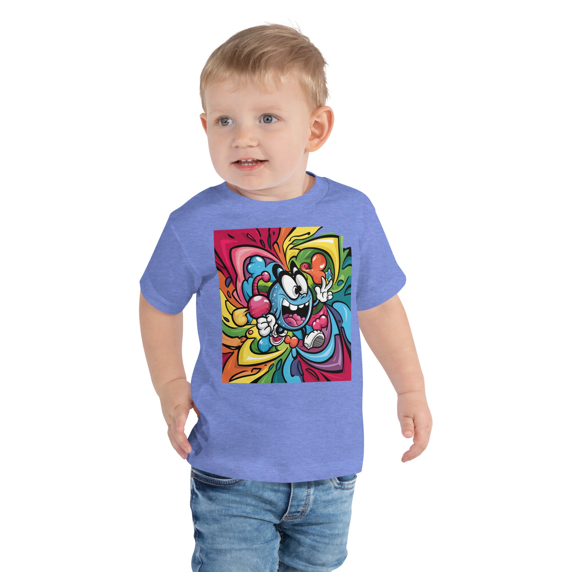 Toddler Short Sleeve Chest Print  Tee