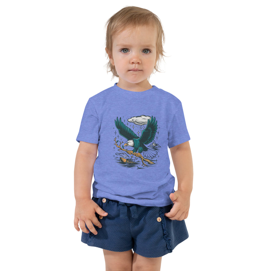 Toddler Short Sleeve Chest Print Tee