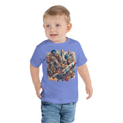 Toddler Animals Space Adventure-02 Short Sleeve Tee