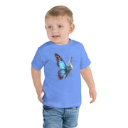 Toddler Short Sleeve Robot Butterfly Printed Tee