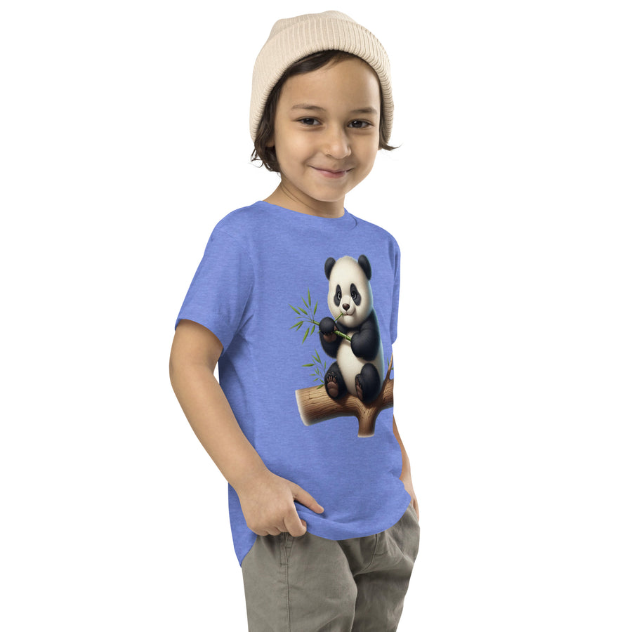 Toddler Short Sleeve panda printed Tee