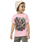 Toddler Animals Space Adventure-02 Short Sleeve Tee