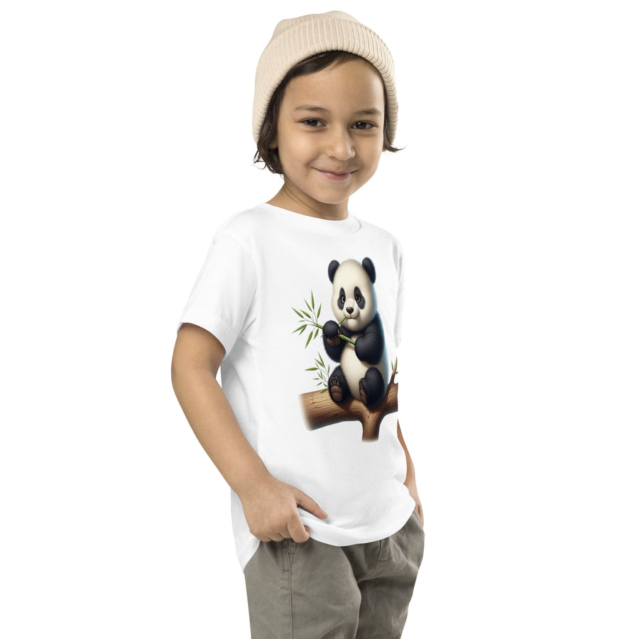 Toddler Short Sleeve panda printed Tee