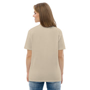 Unisex organic cotton chest print short sleeve t-shirt